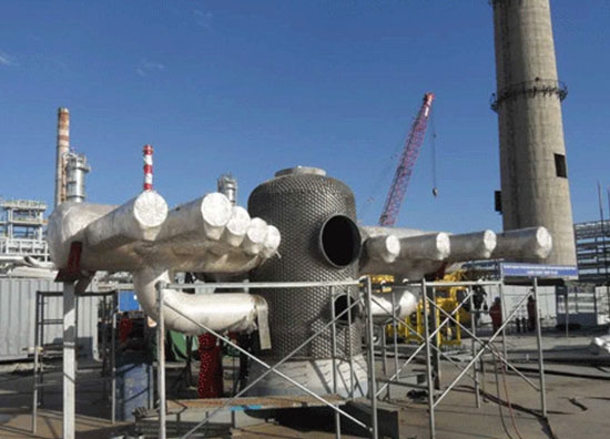 哈国PK炼油厂催化装置--再生器主风分布管